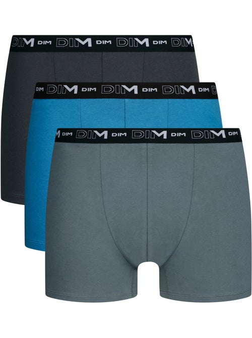 Pack de 3 bóxers hombre algodón stretch - Kiabi Pack de 3 bóxers hombre algodón stretch - Kiabi