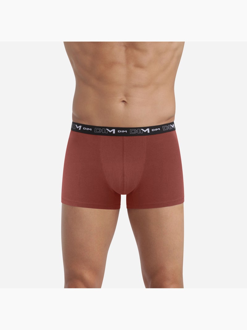 Pack de 3 bóxers hombre algodón stretch Camel - Kiabi