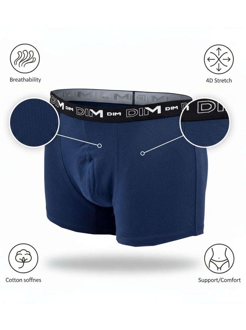 Pack de 3 bóxers hombre algodón stretch Camel - Kiabi