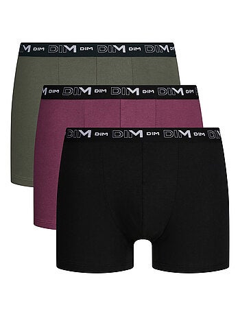 Pack de 3 bóxers hombre algodón stretch