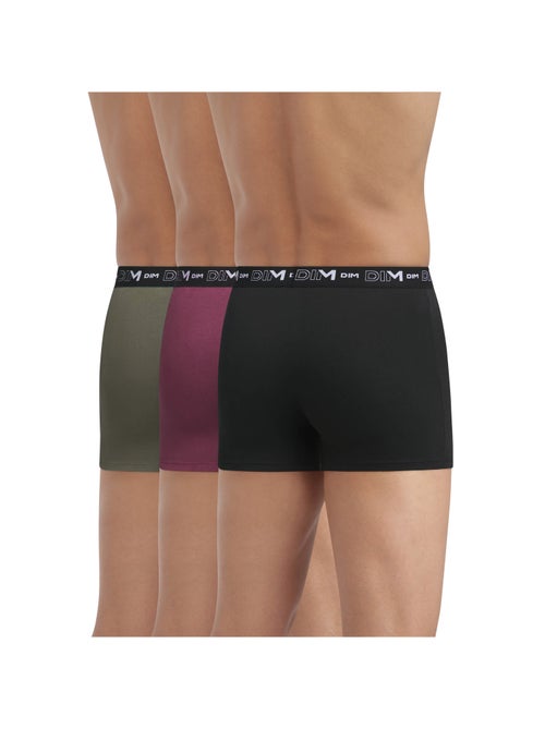 Pack de 3 bóxers hombre algodón stretch - Kiabi Pack de 3 bóxers hombre algodón stretch - Kiabi