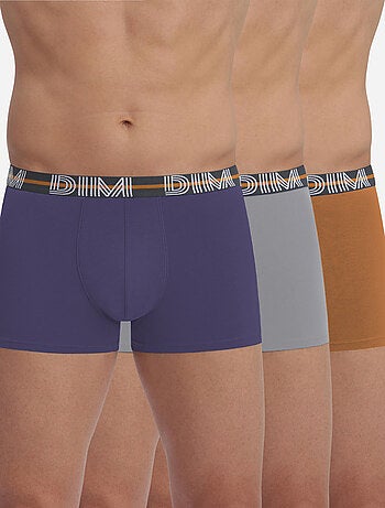 Pack de 3 bóxers hombre algodón stretch