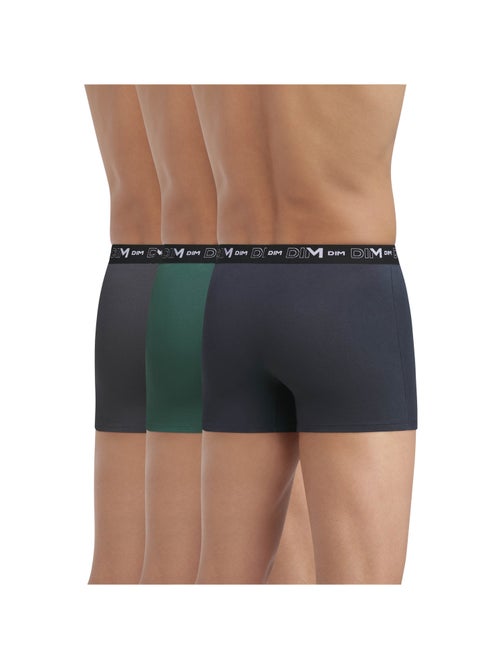 Pack de 3 bóxers hombre algodón stretch - Kiabi Pack de 3 bóxers hombre algodón stretch - Kiabi