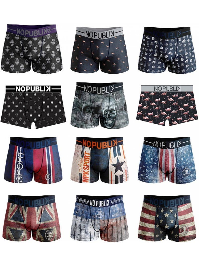 Pack de 3 boxers hombre microfibra NOPUBLIK Multicolor - Kiabi