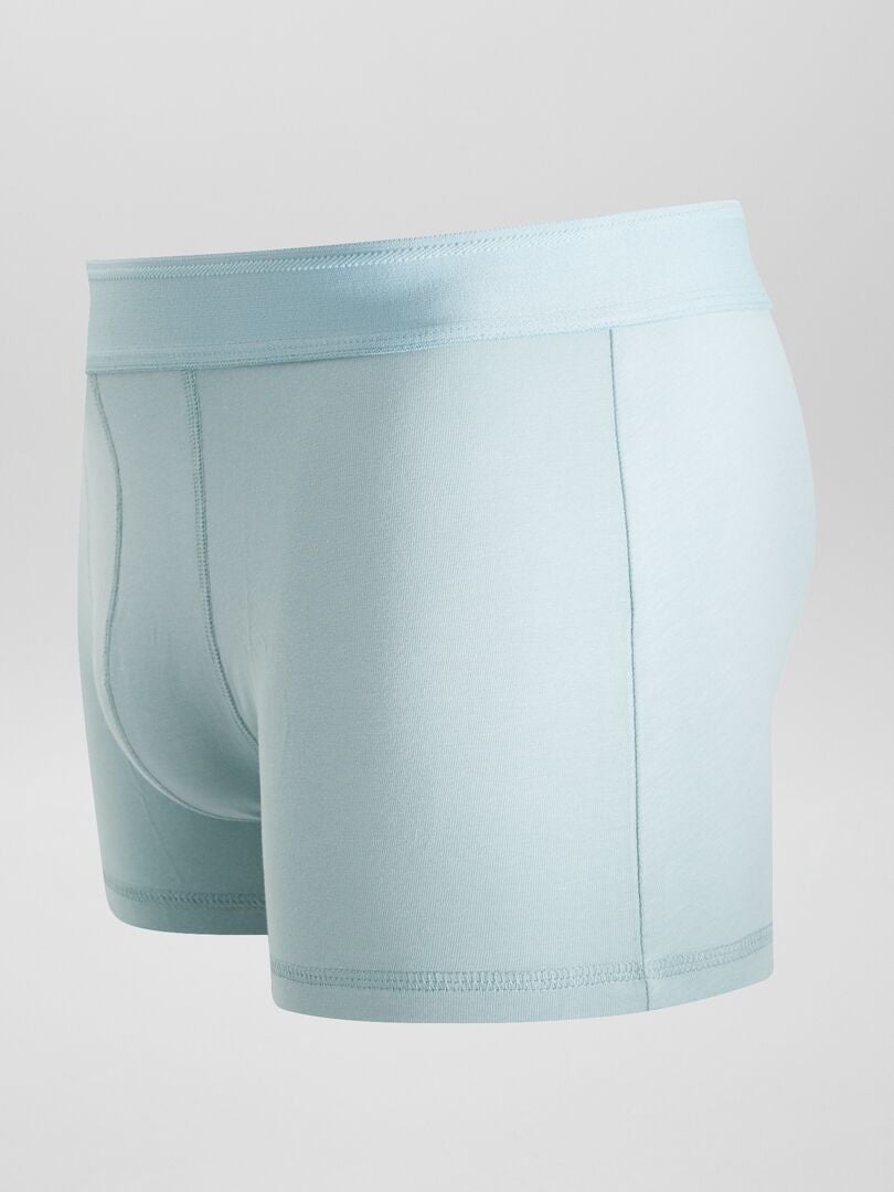 Pack de 3 boxers lisos AZUL - Kiabi