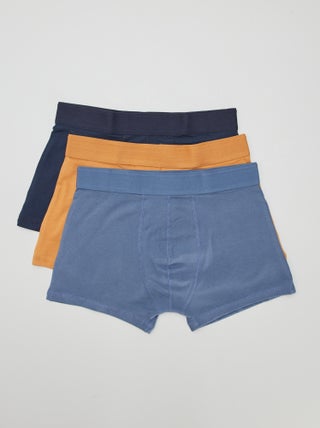 Pack de 3 boxers lisos