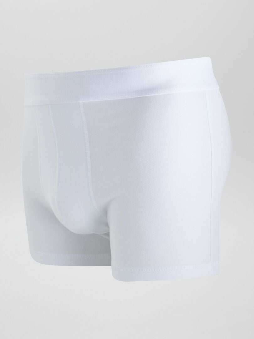 Pack de 3 boxers lisos BLANCO - Kiabi