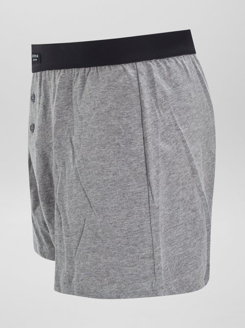 Pack de 3 bóxers lisos - Kiabi