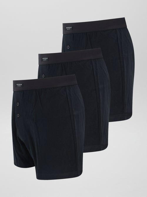 Pack de 3 bóxers lisos - Kiabi