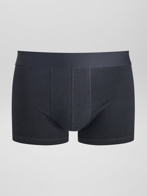 Pack de 3 boxers lisos - Kiabi