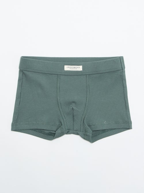 Pack de 3 bóxers lisos - Kiabi