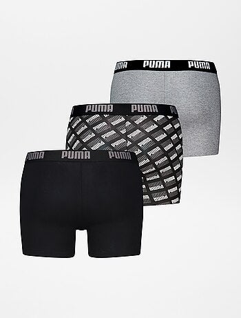 Pack de 3 boxers lisos y estampados 'Puma'