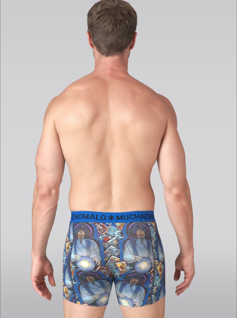 Pack de 3 bóxers Muchachomalo Azul Negro Azul - Kiabi