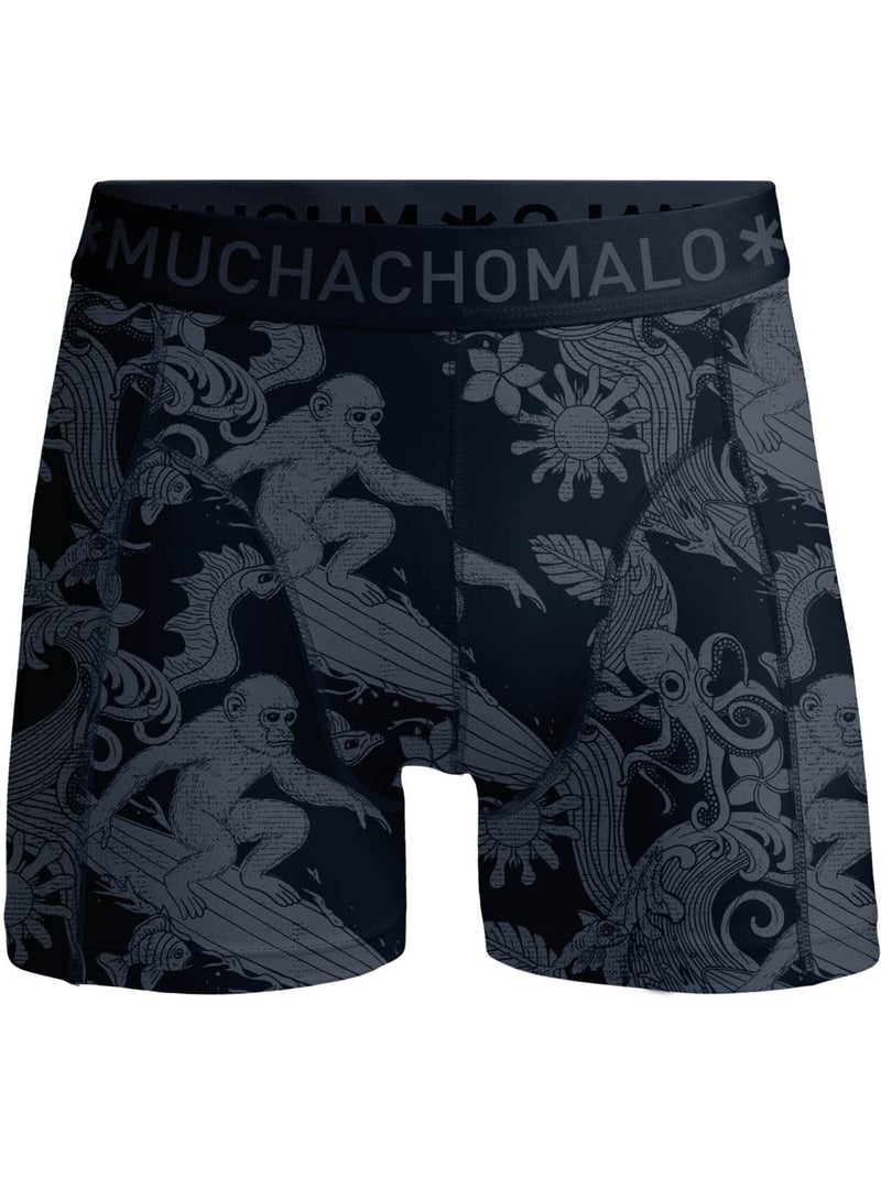 Pack de 3 bóxers Muchachomalo Azul Negro Azul - Kiabi
