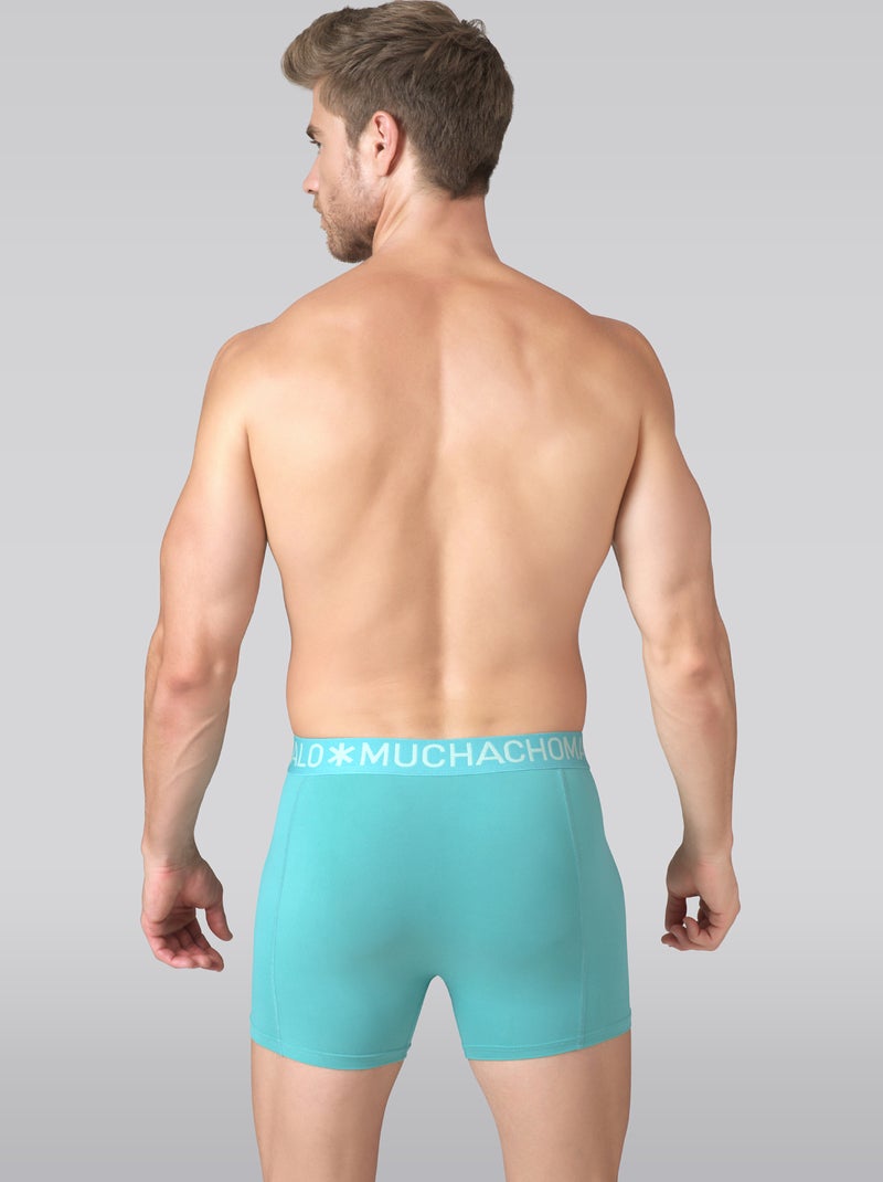 Pack de 3 bóxers Muchachomalo Azul Verde - Kiabi