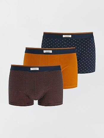 Pack de 3 bóxers para hombre de punto de fantasía
