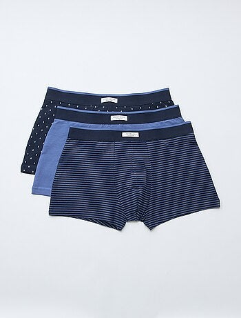 Pack de 3 bóxers para hombre de punto de fantasía