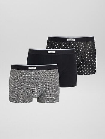 Pack de 3 bóxers para hombre de punto de fantasía