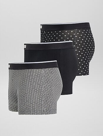 Pack de 3 bóxers para hombre de punto de fantasía
