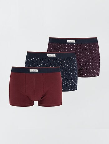 Pack de 3 bóxers para hombre de punto de fantasía