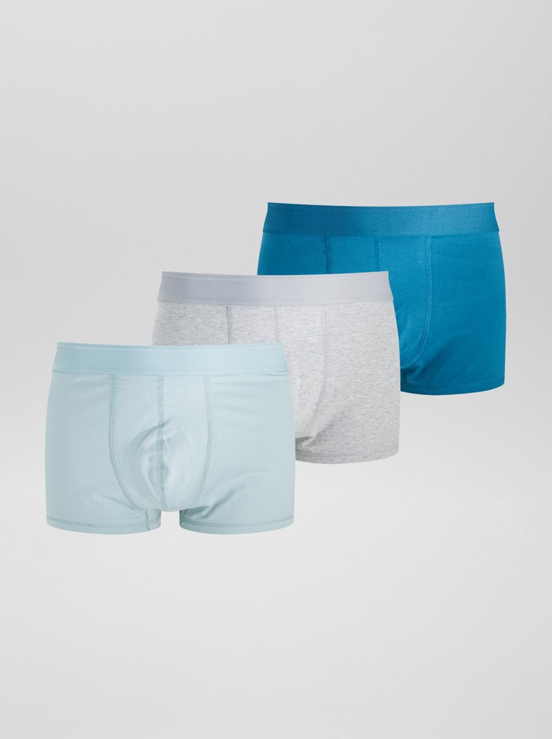 Pack de 3 boxers  size+ AZUL - Kiabi