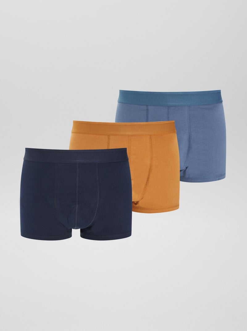 Pack de 3 boxers  size+ AZUL - Kiabi