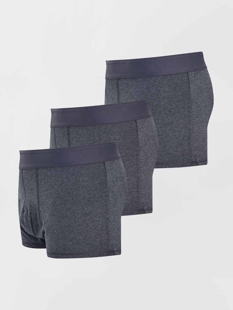Pack de 3 boxers  size+ gris oscuro - Kiabi