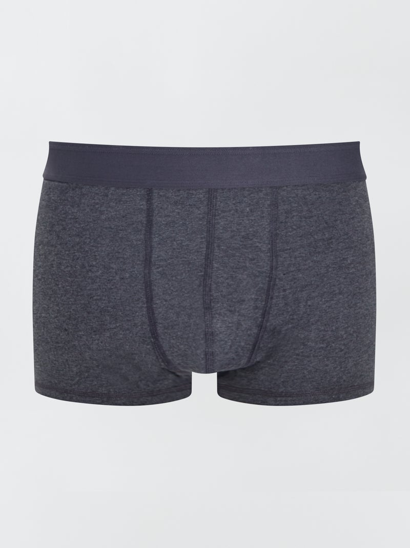 Pack de 3 bóxers size+ gris oscuro - Kiabi