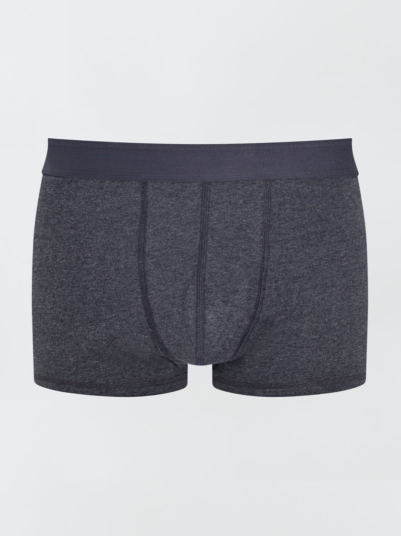 Pack de 3 bóxers size+ gris oscuro - Kiabi