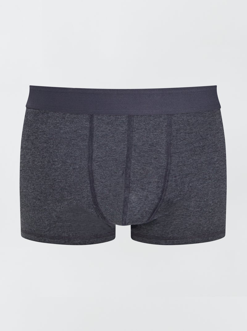 Pack de 3 bóxers size+ gris oscuro - Kiabi