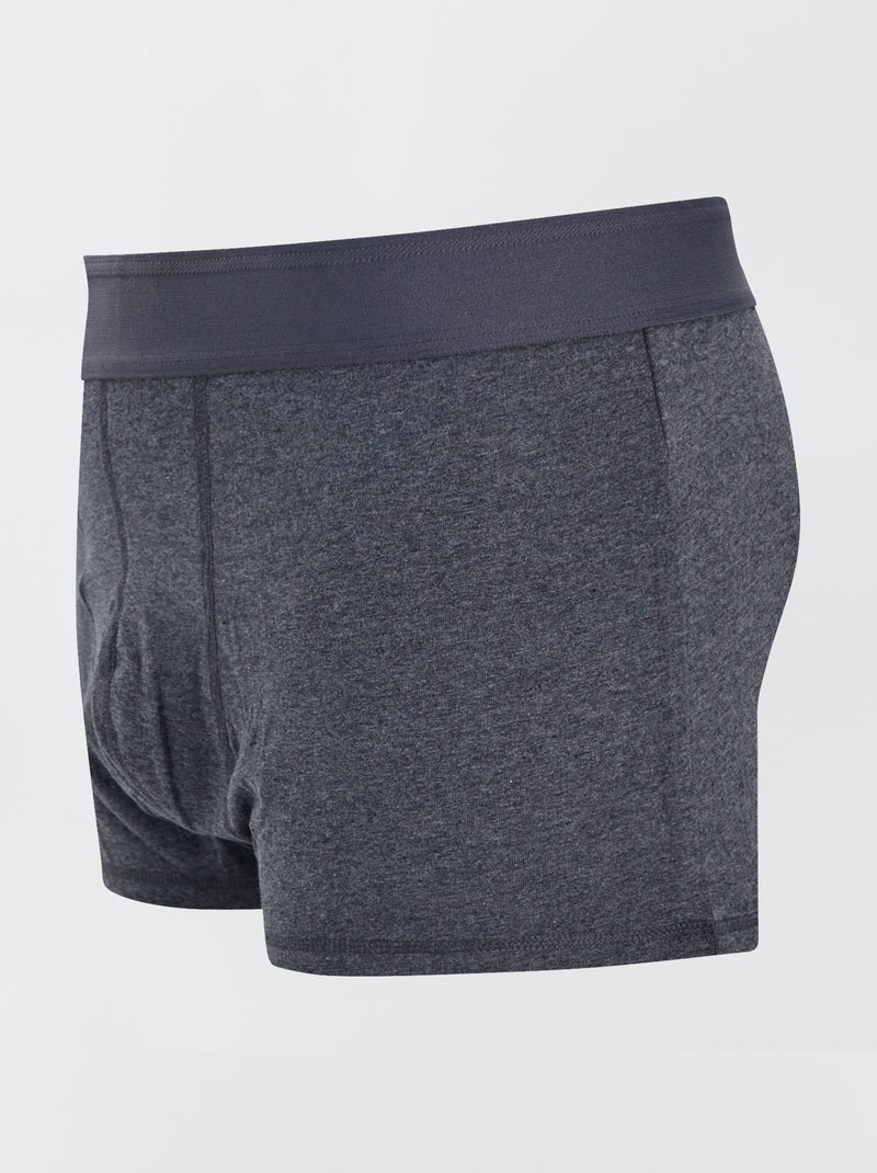 Pack de 3 bóxers size+ gris oscuro - Kiabi