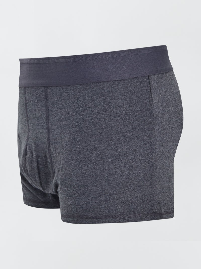 Pack de 3 bóxers size+ gris oscuro - Kiabi