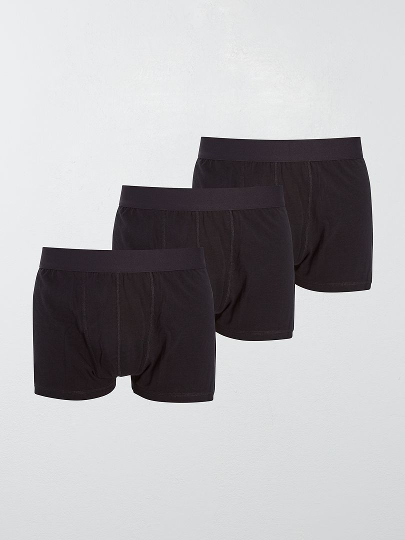 Pack de 3 boxers  size+ negro - Kiabi
