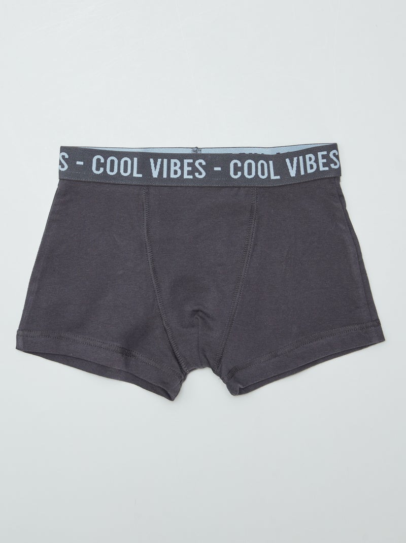 Pack de 3 bóxers stretch GRIS - Kiabi