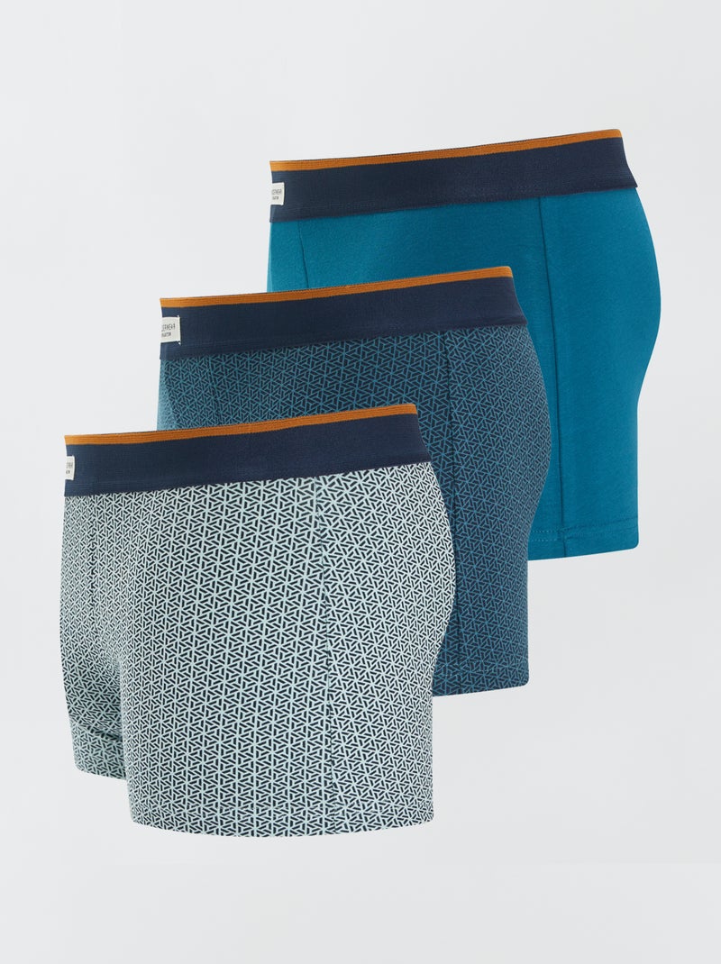 Pack de 3 bóxers stretch KAKI - Kiabi