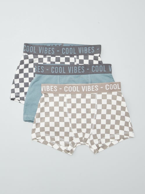 Pack de 3 bóxers stretch - Kiabi