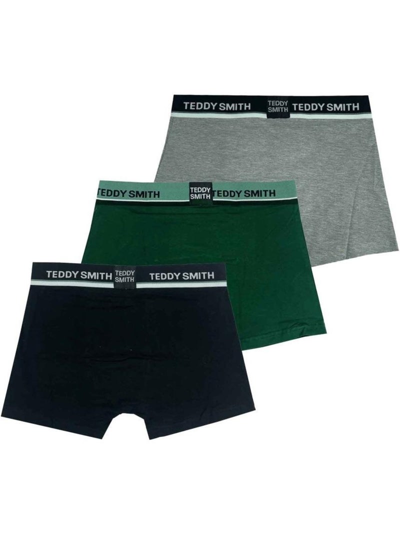 Pack de 3 Bóxers Teddy Smith para Hombre - Negro - Kiabi