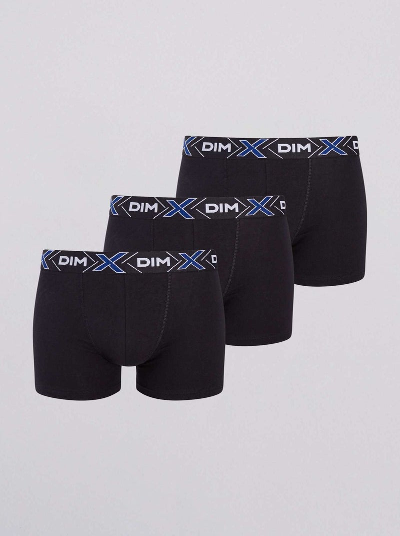 Pack de 3 boxers X temp clásicos 'DIM' NEGRO - Kiabi