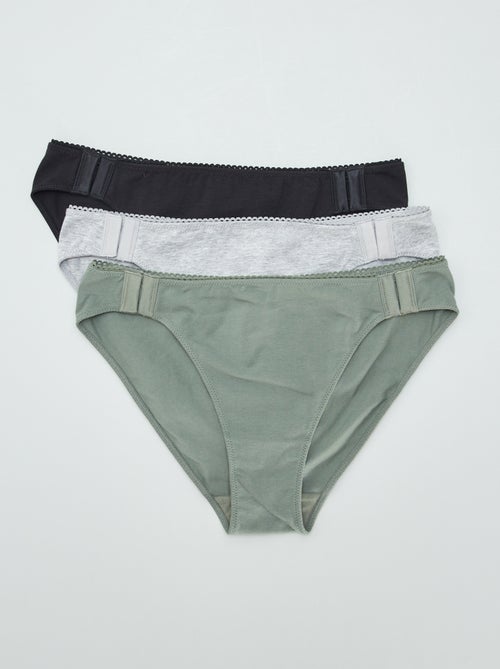 Pack de 3 bragas - colección fácil de poner - Kiabi