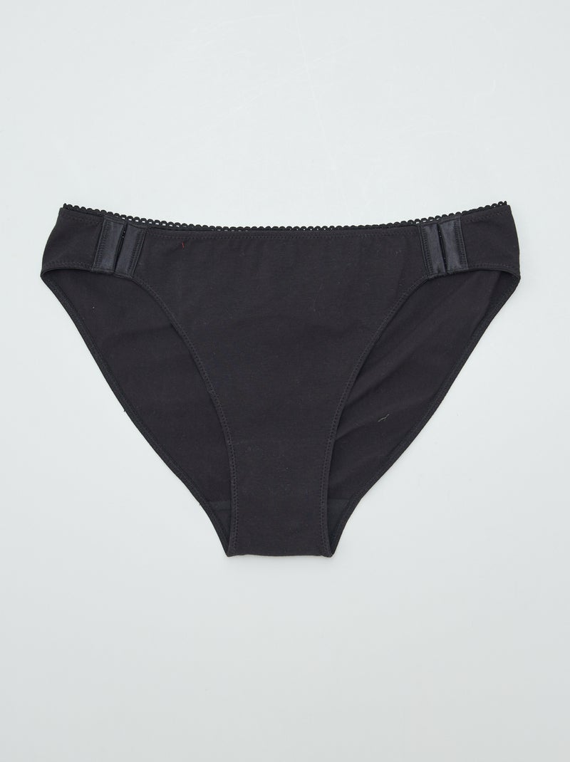 Pack de 3 bragas - colección fácil de poner VERDE - Kiabi