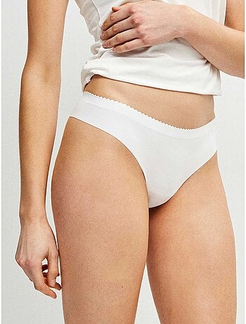 Pack de 3 bragas brasileñas sin costuras en tejido de microfibra
