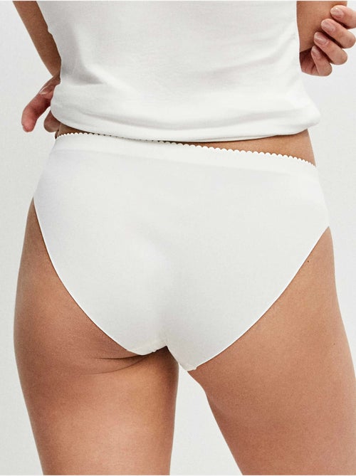 Pack de 3 bragas clásicas sin costuras en tejido de microfibra - Kiabi