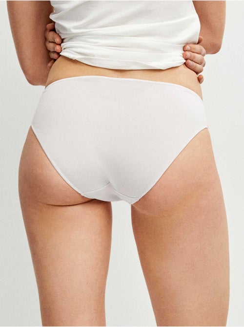 Pack de 3 bragas cl?sicas en tejido de algod?n - Kiabi