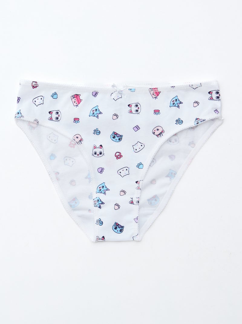 Pack de 3 bragas 'Gabby y la casa mágica' de algodón Blanco - Kiabi