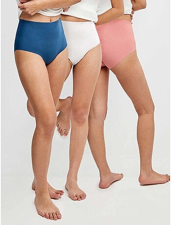 Pack de 3 bragas invisibles sin costuras en tejido de microfibra