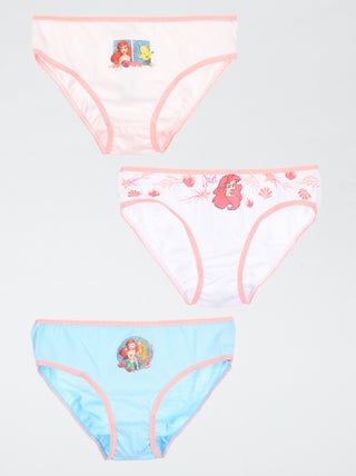Pack de 3 braguitas 'Ariel' 'Disney'