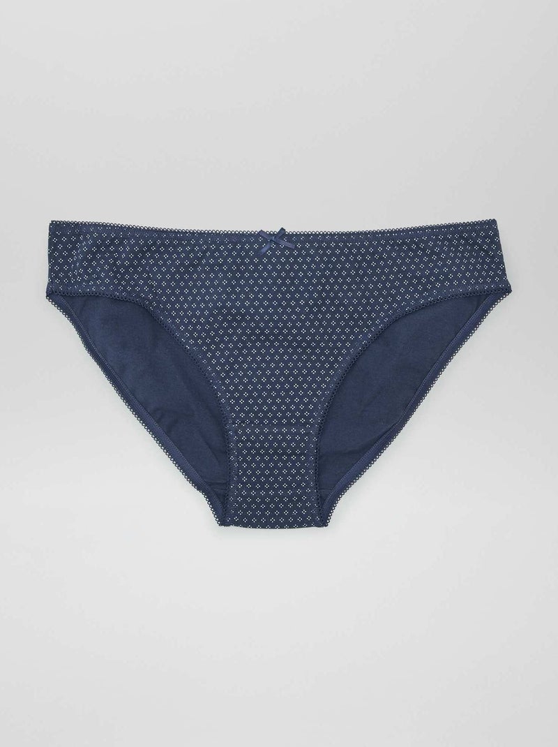 Pack de 3 braguitas AZUL - Kiabi