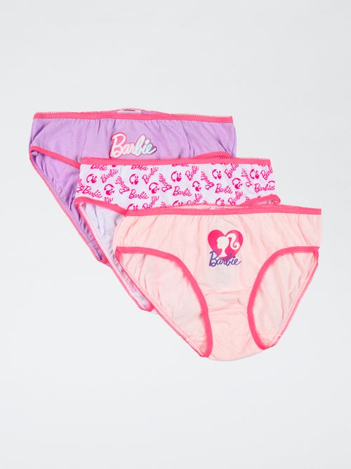 pack de 3 braguitas 'Barbie' de algodón - Kiabi