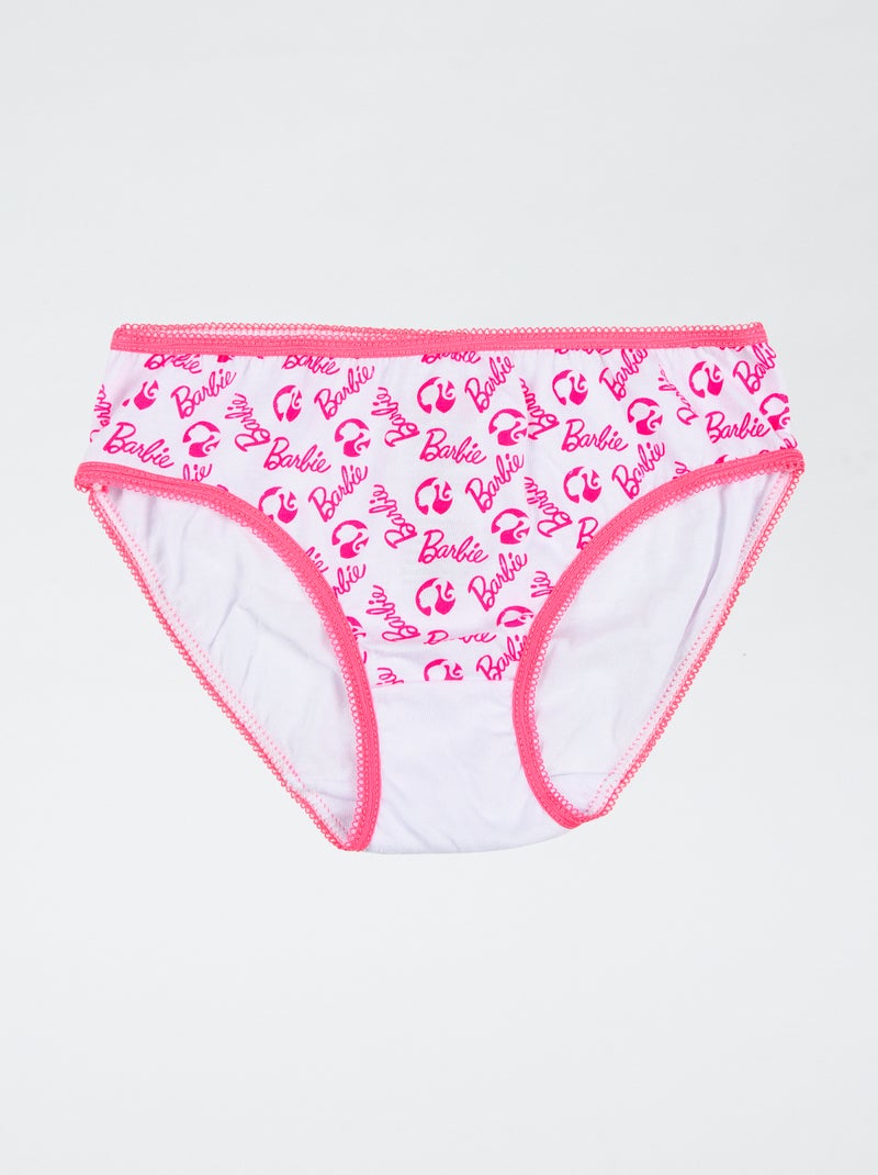 pack de 3 braguitas 'Barbie' de algodón Rosa - Kiabi