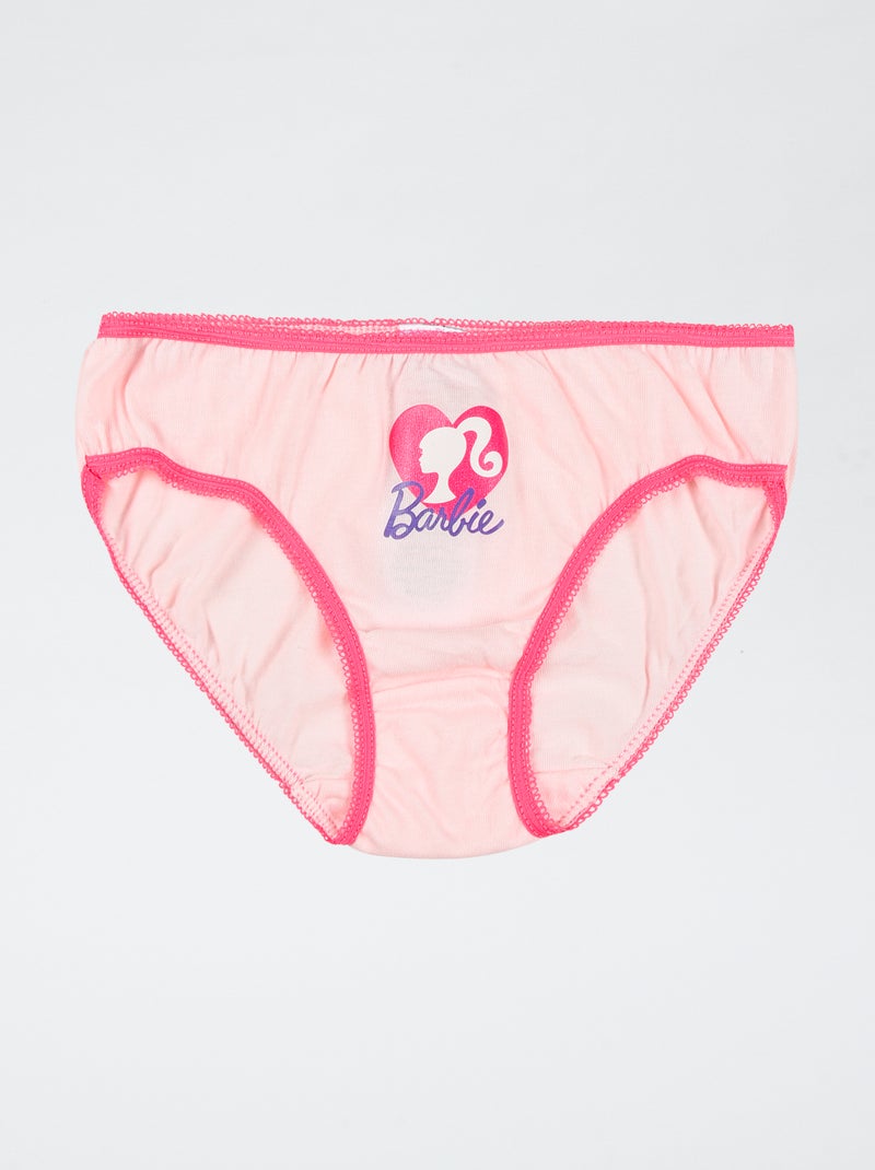 pack de 3 braguitas 'Barbie' de algodón Rosa - Kiabi